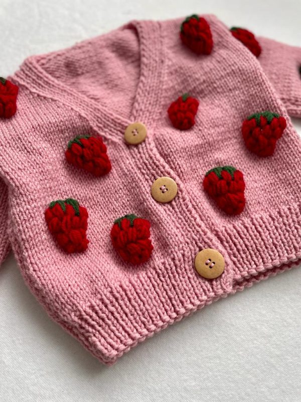 Cardigan Crosetat Manual - Capsunica