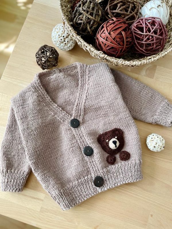 Cardigan Crosetat Manual - Ursulet