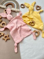 Iepuraș Baby Comforter cu Jucărie de dentiție