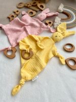 Iepuraș Baby Comforter cu Jucărie de dentiție