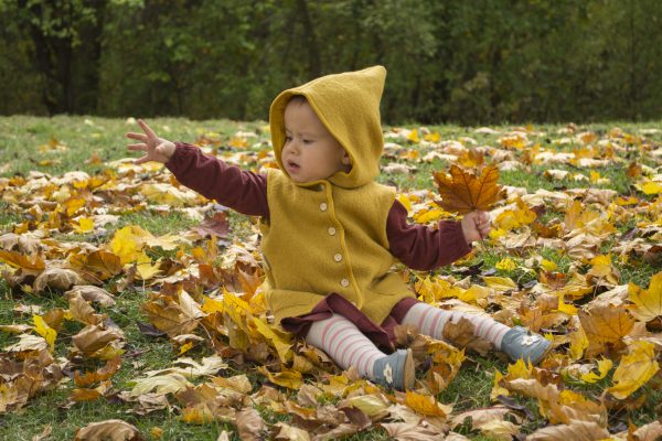 Vestă din Lână Fiartă cu glugă